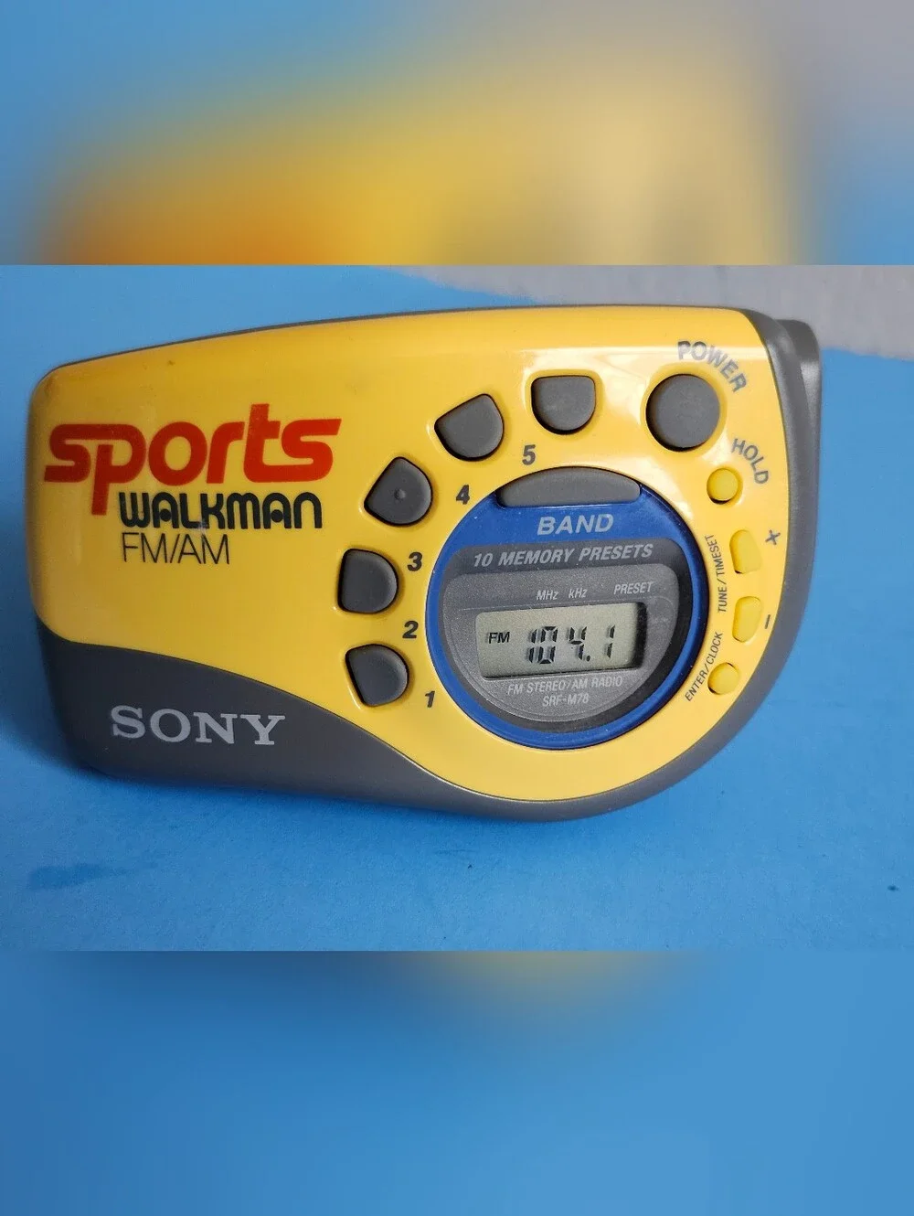 Vintage Sony Sports Walkman SRF-M78 AM/FM Portable Radio Armband TESTED WORKING